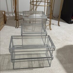 Clear Stackable Storage Boxes